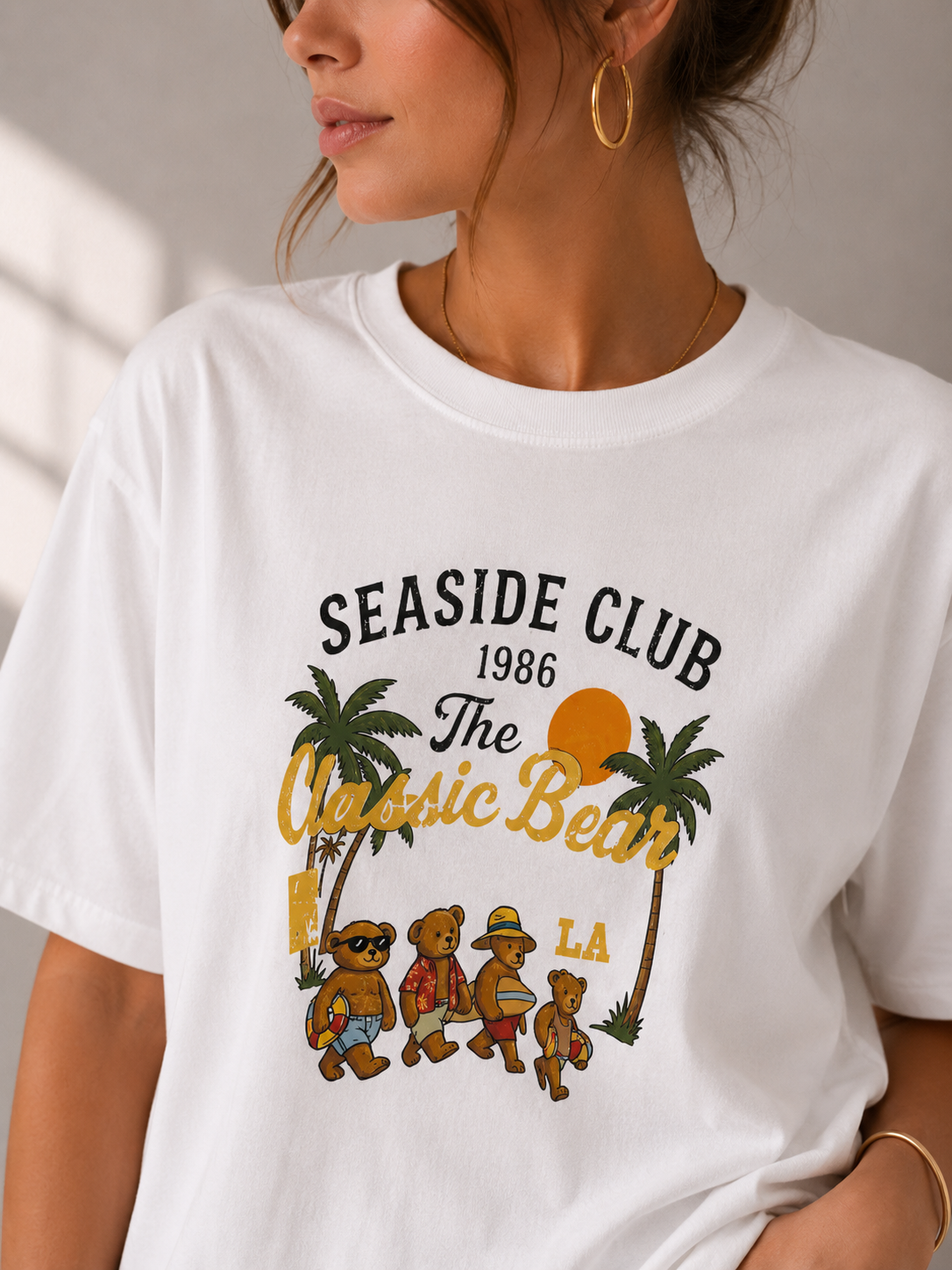 Kadın Bisiklet Yaka Summer Collection Baskılı Regular T-Shirt